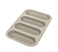 Silikomart Moule à snack en silicone MINI BAGUETTE BREAD antiadhésif 4 sandwiches Gris