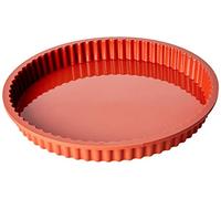 Silikomart Moule à tarte/quiche Bords cannelés Silicone Taille L, Orange