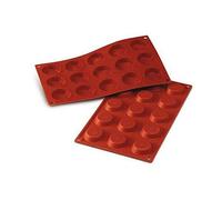 Silikomart Moule en silicone SF013 TARTELLETTA Monoportions - 15 cavités antiadhésif Ø45×10 mm