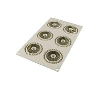 Silikomart Moule Mini Raggio 26.233.13.0065 Silicone Gris 6,7 cm pour 6 mini Raggio