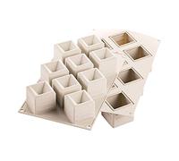 Silikomart – Moule en silicone MOSAICO antiadhésif 9 cavités lot de 10 50×50×50 mm Volume 9×105 ml