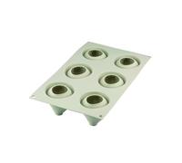 Silikomart Moule silicone 3D 26.267.13.0065 – 6 mini gâteaux fraise – Gris
