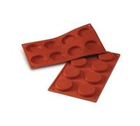 SILIKOMART Moule Florentin 8 Cavités 6Cm Classique Terracotta Silicone 20.029.00