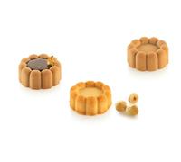 Silikomart Moules en silicone pour gâteaux - Charlotte XS 16 - ⌀38 H 18 MM - Accessoires professionnels pour Noël et pâtisserie - Moules à gâteau monoportion pour four