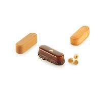 silikomart Moules en silicone pour gâteaux - Éclair XS 14 - 55 x 17 H 17 MM - Accessoires professionnels pour Noël et pâtisseries - Emporte-pièces pour gâteaux au four