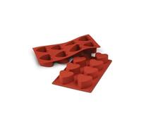 Plat / moule GENERIQUE SILIKOMART PLAQUE A MUFFINS SILICONE 8 MOULES COEUR