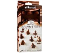 silikomart | SCG054 Moule en Silicone pour chocolats CHOCO TREES, antiadhésif, 15 chocolats, paquet de 1 Moule pour sucreries, Easy Choc, Ø 28 mm, h 30 mm, Volume 128 ml, Made in Italy