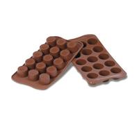 silikomart | SCG07 Moule en Silicone pour chocolats PRALINE, antiadhésif, lot de 1 moule pour bonbons, Easy Choc, Ø 30 h 18 mm, Made in Italy