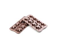 silikomart | SCG12 Moule en Silicone pour chocolats MR GINGER, antiadhésif, 12 chocolats, paquet de 1 Moule pour sucreries, Easy Choc, 43 x 35 mm, h 12 mm, Made in Italy
