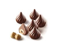 silikomart | SCG28 Moule en silicone pour chocolats CHOCO FLAME, antiadhésif, 15 chocolats, paquet de 1 Moule pour sucreries, Easy Choc 3D, Ø 27 h 28 mm, Made in Italy