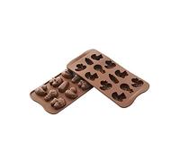 silikomart | SCG31 Moule en Silicone pour chocolats CHOCO BABY, antiadhésif, 12 chocolats, paquet de 1 Moule pour sucreries, Easy Choc, 107 x 21 mm, h 17 mm, Made in Italy