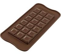 silikomart | SCG37 Moule en Silicone pour Chocolats CHOCO BAR, antiadhésif, 21 Chocolats, Pack de 1 Moule pour Bonbons, Easy Choc, 154 x 77 mm, h 9 mm, Volume 91 ml, Made in Italy