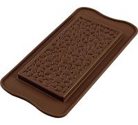 silikomart | SCG38 Moule en Silicone pour chocolats LOVE CHOCO BAR, antiadhésif, Pack de 1 Moule pour bonbons, Easy Choc, 155 x 76 mm, h 8,5 mm, Volume 85 ml, Made in Italy