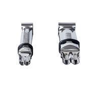 Silikomart | Set 2 Pinces Wonder Crimper pour Décorations de Gâteaux, Design Irrégulier Close Curve, Matériau Acier Inoxydable, Mesures 17 mm - 12 mm, Made in Italy