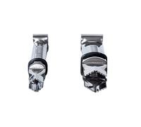 Silikomart | Set de 2 Pinces Wonder Crimper pour Décorations de Gâteaux, Design Irregulaire Open V, Matériau Acier Inoxydable, Mesures 17 mm - 12 mm, Made in Italy