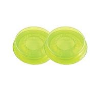 silikomart | Set de couvercles en Silicone CAPFLEX M, Lot de 3 couvercles transparents, couleur verte, astucieux dans la cuisine, Ø 55 mm, Made in Italy, Vert Translucide