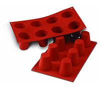 Silikomart Moule Baba' 8 cavités 5,5 cm Classic Terre Cuite Silicone 20.021.00.0060