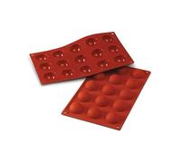 Silikomart | SF005 Moule en silicone pour monoportions SEMISFERA, antiadhésif, 15 cavités, Lot de 1 Moule à gâteau, ø 40 h 20 mm, Made in Italy