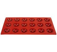 silikomart | SF010 Moule en Silicone pour monoportions SAVARIN, anti-adhérent, 18 cavités, Lot de 1 Moule à gâteau, Ø 41 h 12 mm, Fabriqué en Italie