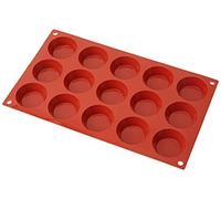 silikomart | SF014 Moule en Silicone pour TARTELLETTA Monoportions, antiadhésif, 15 cavités, Lot de 1 Moule à gâteau, Ø 50 h 15 mm, Made in Italy