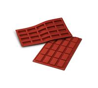 silikomart | SF025 Moule en silicone pour monoportions, antiadhésif, 20 moules, paquet de 1 Moule à gâteau, 49 x 26 mm, h 11 mm, Made in Italy