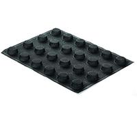 silikomart | SF026 Moule à gâteau microperforé en silicone AIRPLUS 15 ROUND | 24 monoportions, 300 x 400 mm, antiadhésif, paquet de 1 moule à gâteau et à salade, fabriqué en Italie