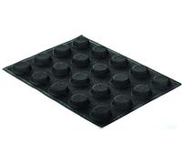 silikomart | SF026 Moule à gâteau microperforé en silicone AIRPLUS 16 ROUND | 20 Monoportions, 300 x 400 mm, antiadhésif, Lot de 1 Moule à gâteau et à salade, Made in Italy