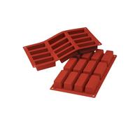 silikomart | SF026 Moule en silicone pour MINI CAKE Monoportions, antiadhésif, 12 Mini Cakes, Lot de 1 Moule à gâteau, 79 x 29 mm, h 30 mm, Made in Italy