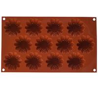 Silikomart 26.109.00.0060 SF109 Moule Forme Briochette Taille Mini 12 Cavités Silicone Terre Cuite