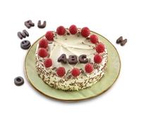 Silikomart Moule pour chocolat et glace SF169 Lettres ABC 82 cavités Silicone Marron