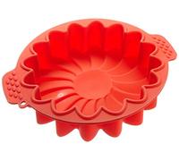 silikomart | SFT220 Moule en Silicone MARGHERITA, antiadhésif, Emballage de 1 Moule à gâteau avec anneau de sécurité, Ø 220 h 45 mm, Volume 1,3 l, Made in Italy