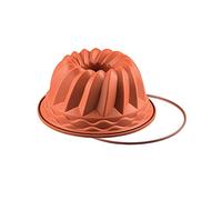 silikomart | SFT250 Moule à gâteau en Silicone GUGELHUPF, antiadhésif, paquet de 1 Moule à gâteau avec anneau de sécurité, Ø 220 h 110 mm, Volume 2,2 l, Made in Italy, Terre Cuite