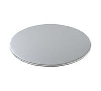 Silikomart | Sous-gâteau Rond en Carton Rigide Revêtu, Couleur Argent, Dimensions Ø450 mm