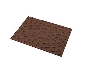 silikomart | Tapis à gâteau en Silicone MAGIC LOVE MAT, 250 x 185 mm | antiadhésif, paquet de 1 tapis à gâteau, design 3D, h 6 mm, fabriqué en Italie