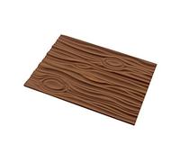 silikomart | Tapis à gâteau en Silicone MAGIC WOOD MAT, antiadhésif, paquet de 1 tapis à gâteau, design 3D, 250 x 185 mm, h 6 mm, fabriqué en Italie