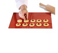 silikomart | Tapis en Silicone SILICOPAT 7, antiadhésif, paquet de 1 Tapis à gâteau, 300 x 400 mm, Made in Italy, Terre Cuite
