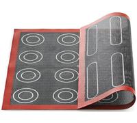 silikomart | Tapis microperforé en silicone pour ECLAIR & CHOUX, 400x300 mm, idéal pour une cuisson uniforme des gâteaux, antidérapant et antiadhésif, noyau en fibre de verre, fabriqué en Italie