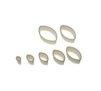 silikomart Wonder Cakes by 72.319.87.0069 Set de Découpoirs pour Biscuits ou Décors Sucre ou en Pâte à Chocolat, Forme Bateau, Nylon, Blanc, 3,5 x 11,5 x 11,5 cm