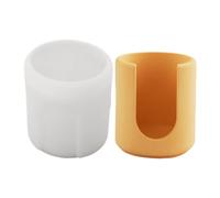 Silikon Blumentopf Form - 9cm Runde DIY Gießform | Flexible Kunstharz Betonform, für Zement Gips Behälter und Aromatherapie Kerzenglas Antihaft-Beschichtung für Heimwerker Bastelbedarf Hobby Gussform