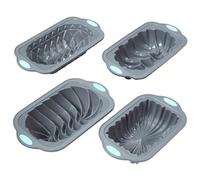 Silikon Brotbackform Für Das Backen Von Brot,Antihaft Brotbackformen Für Das Backen | 4 Stücke Backform für die , geeignet für die Mikrowelle, für Leckereien wie Brownies, Kuchen, Fleischlaib, Qu