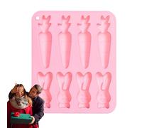 Silikon-Hase-Schokoladenform - Ostern Silikon Süßigkeitsformen | Süße Karottenkuchenform - DIY Backwerkzeug für Dessert Mousse Gebäck Ostergeschenke Osterparty