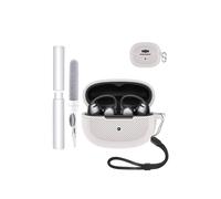 Silikon-Protège-coque pour écouteurs SHOKZ Open Dots ONE, toergy Étui pour écouteurs Bluetooth écologique avec position précise des trous - Résistant aux chocs et aux rayures, touché agréable, Blanc.