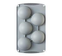 Silikonform für Einzelportionen PÓLKULE KULE 80mm DECORA
