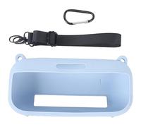 Silikonhülle kompatibel mit Bose SoundLink Flex, INKL. Schultergurt und Karabiner, EVA-Transporttasche für kabellosen Lautsprecher, Schieferblau, Schutz vor Stößen, Kratzern und Staub
