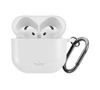 Silikonowy pokrowiec etui na słuchawki Airpods 4 - białe