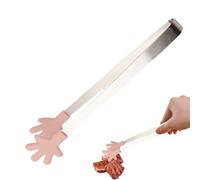 Silikonzange | Hitzebeständige Mini-Servierzange | Anti-haftbeschichtetes Mehrzweck-Küchenwerkzeug | Zum Kochen, Backen, Grillen, Buffet, Salat, Servieren von Eiswürfeln, Brot, Desserts