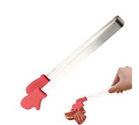 Silikonzange | Hitzebeständige Mini-Servierzange | Antihaftbeschichtetes Mehrzweck-Küchenwerkzeug | Zum Kochen, Backen, Grillen, Buffet, Salat, Servieren von Eiswürfeln, Brot, Desserts, Essenszubereit