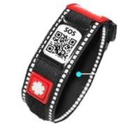 Silincode Bracelet sport Qr SOS original, urgence, perte, secours, santé, accident ou assistance médicale, identification, historique médical, contacts pour alerter avec géolocalisation et