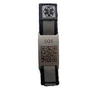 Silincode Plaque Qr SOS Chaussures, Sport Lacets, Sports, Bambas, Chaussures, Chaussures, Urgence, Secours, accident, Soins médicaux, État de santé, Contacts Famille, Course