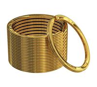 Silipac Porte-clés en métal grand fendu plat divisé en vrac ronds et résistants robuste pour voiture trousseau de clés maison bureau porte-cordons